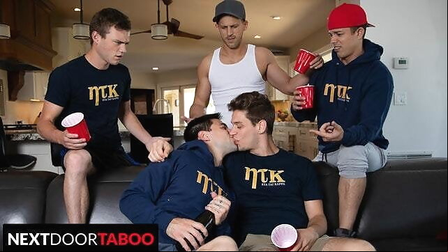 When Spin The Bottle Lands On Your Step-Brother gaysex bareback video
